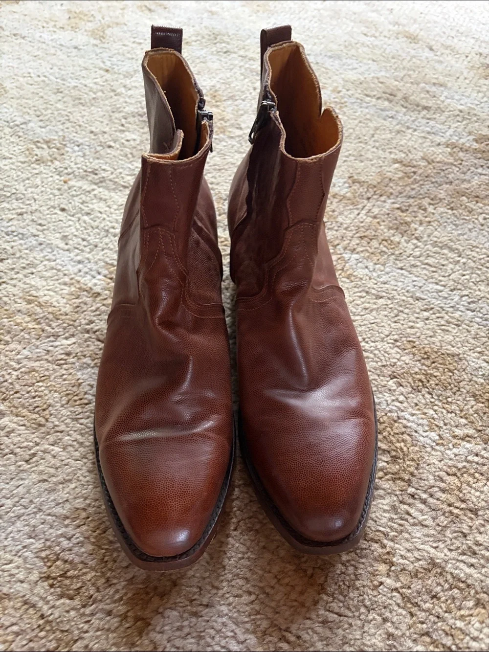 Men's Brown Walt Leather Boots 10 B